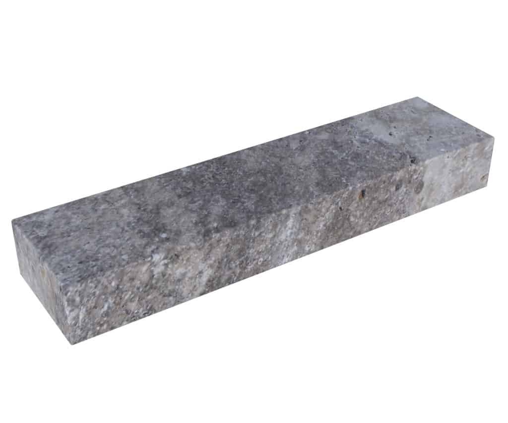 Manhattan Silver Travertine 6-inch Block