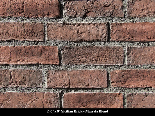 Marsala Blend Sicilian Thin Brick Veneer