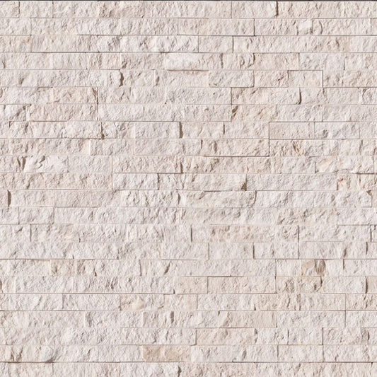 Chapa de piedra apilada blanca Mayra