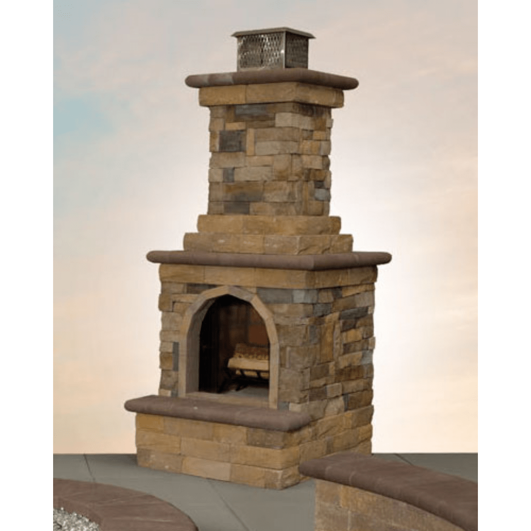 Mini Fully Assembled Canyon Ledge Fireplace