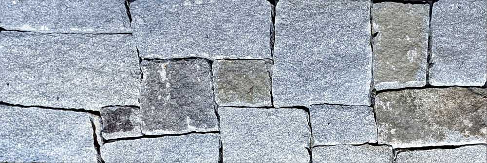 Revestimento de pedra quadrado e retangular 