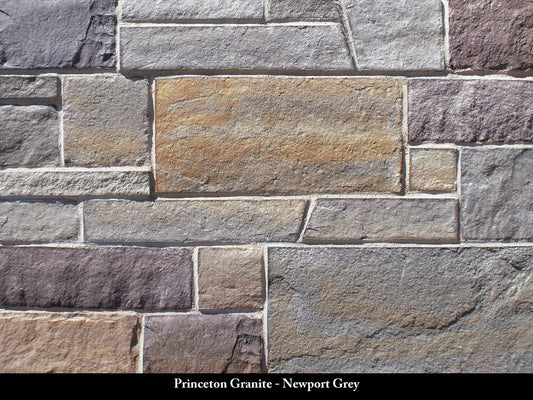 Newport Grey Princeton Granite Stone Veneer