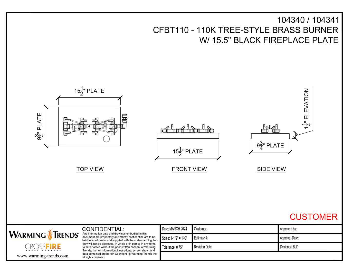 Tree-Style Fireplace Kit