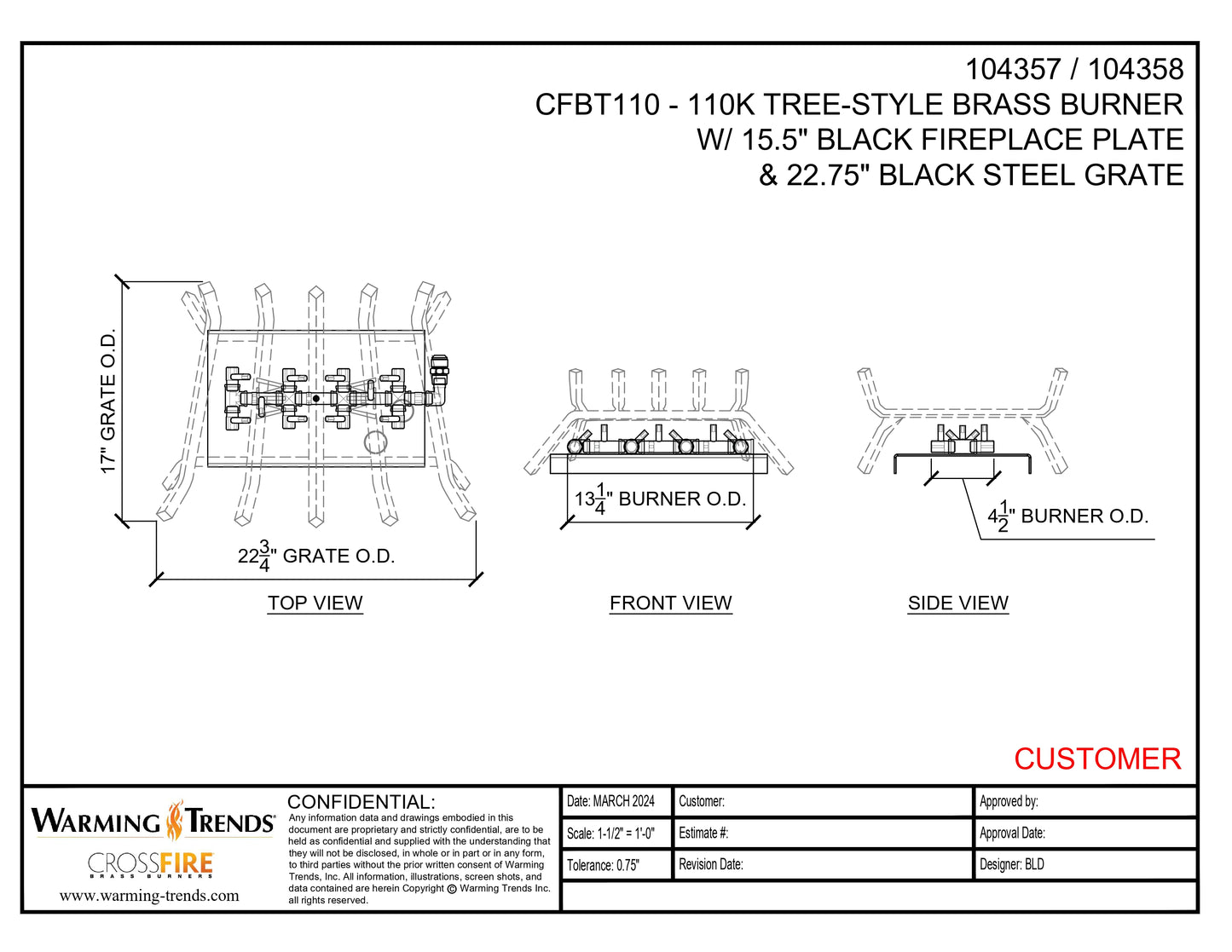 Tree-Style Fireplace Kit