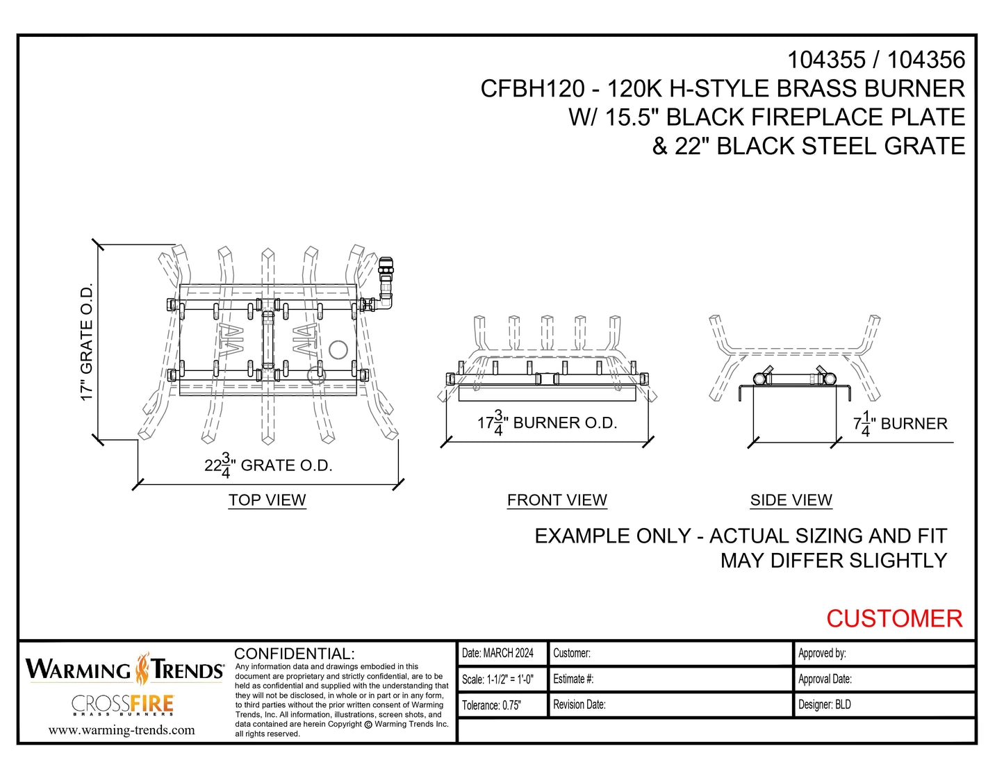 H-Style Fireplace Kit