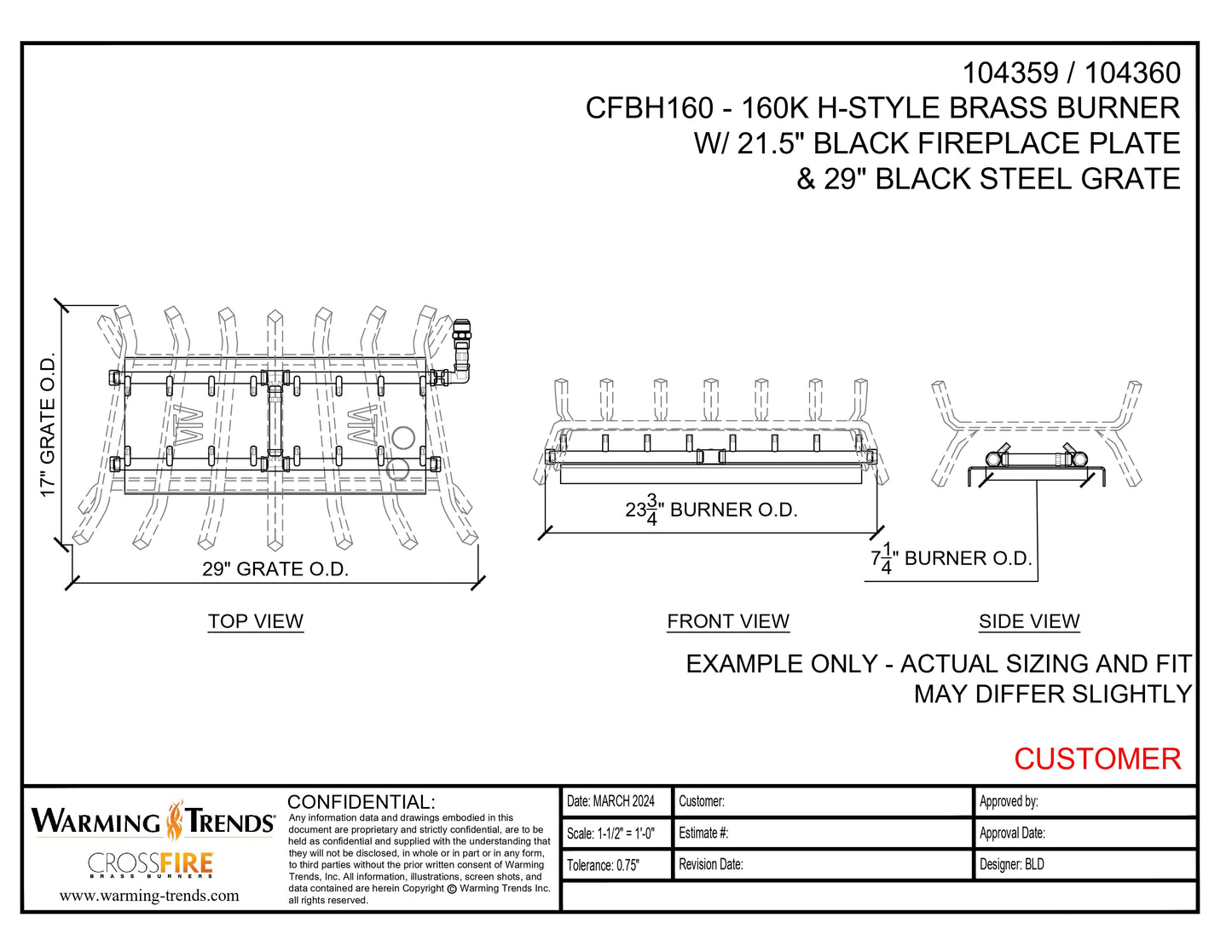 H-Style Fireplace Kit