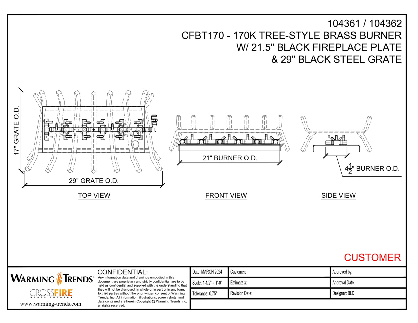 Tree-Style Fireplace Kit