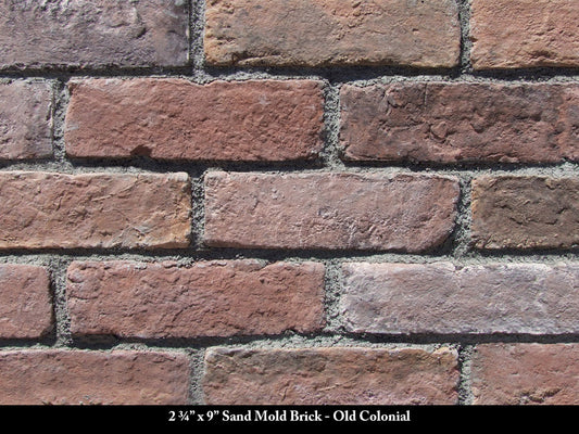 Old Colonial Sand Mold Thin Brick Veneer