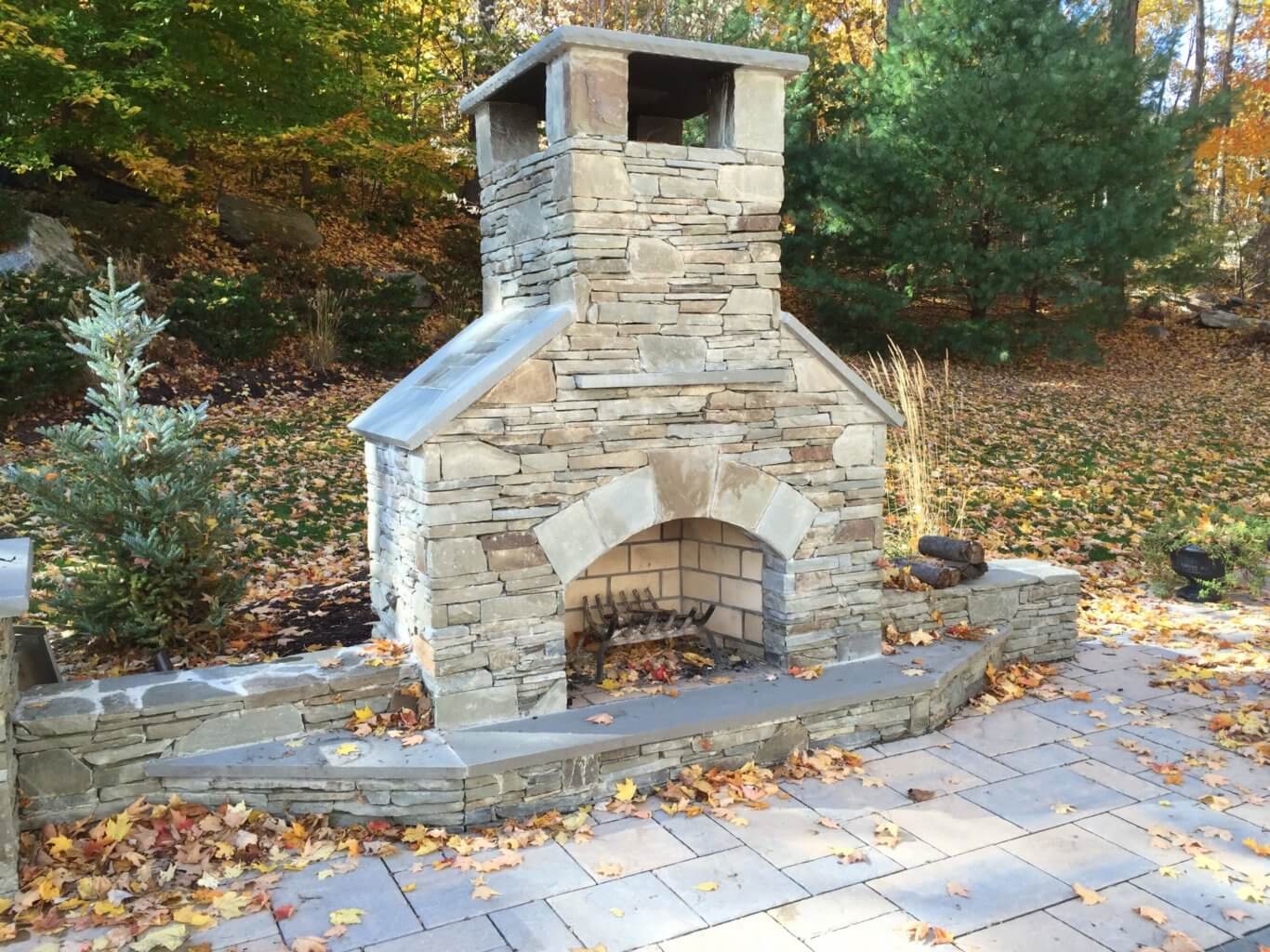 Outdoor Fireplace Kit Contractor 36 Wood Burning 1366x1024