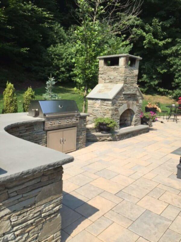 Outdoor Fireplace Kit Contractor 48 Kitchen Grill 768x1024