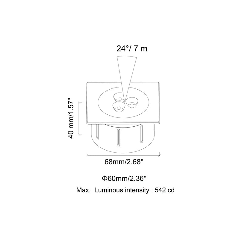 Ray Square Stainless Steel Ring V