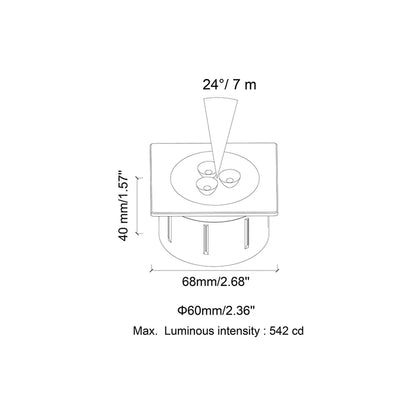 Ray Square Stainless Steel Ring V