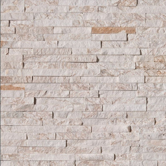 Royal White Stacked Stone Veneer