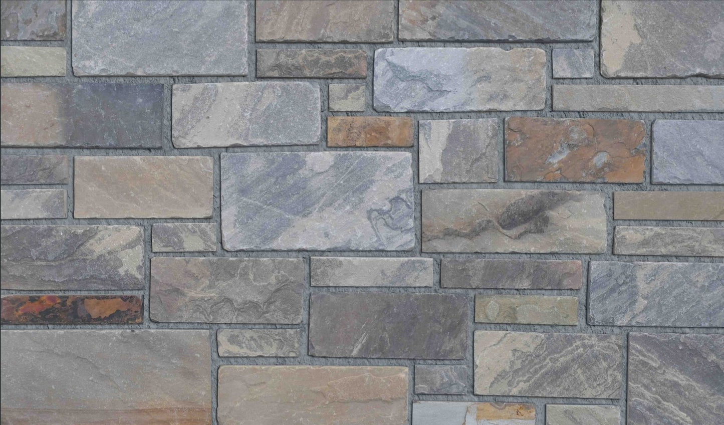 Saddleback 3 camadas de pedra fina folheada a pedra de cantaria 