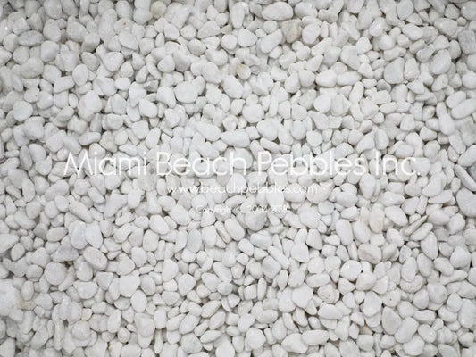 Santorini White Natural Beach Pebbles