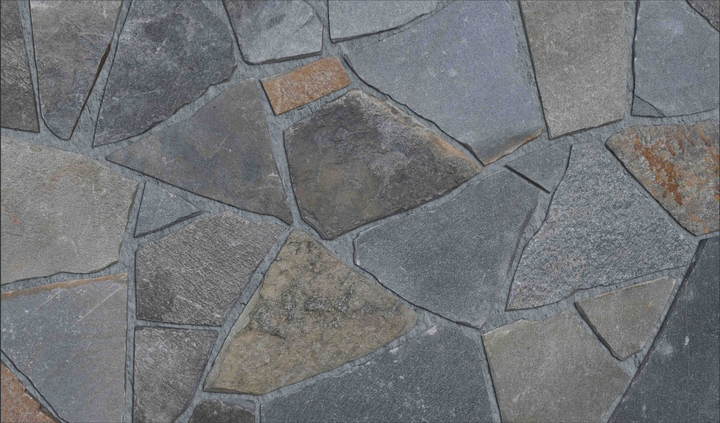 Folheado de pedra fina Sierra Ridge Fieldstone 