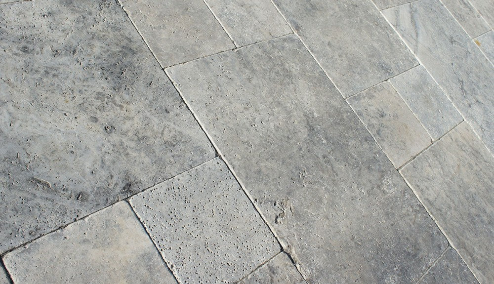 silver Travertine, stone flagging, natural stone, stone