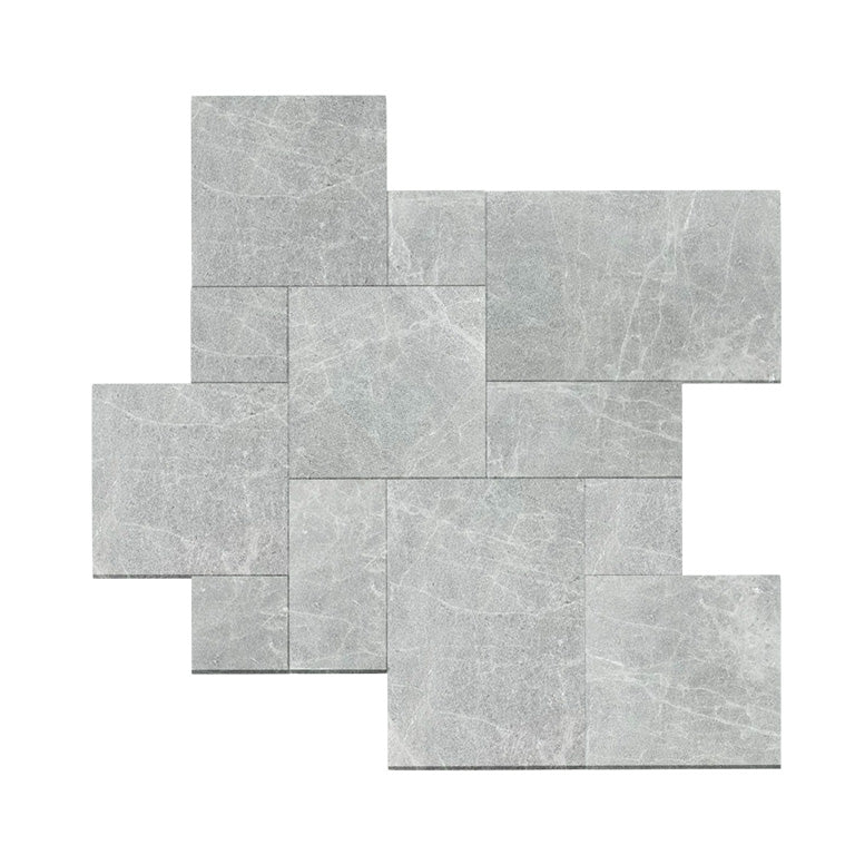 Snowshadow Marble Pavers Sandblasted