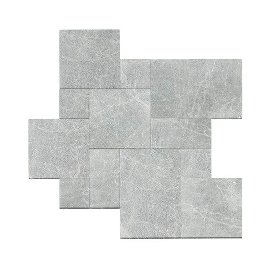 Snowshadow Marble Pavers Sandblasted