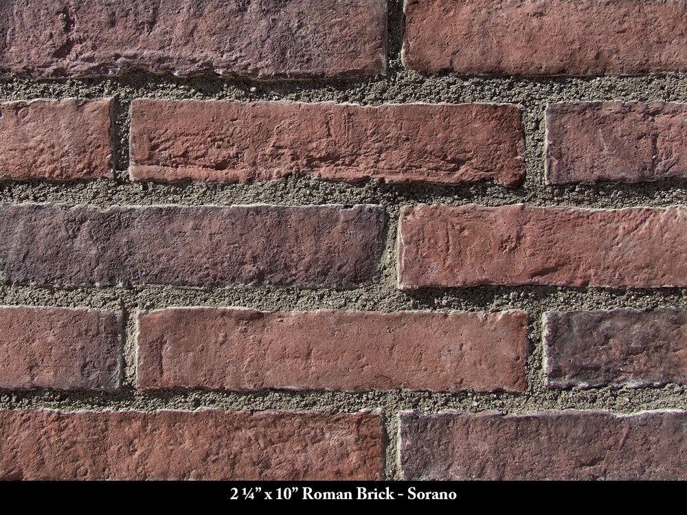 Folheado de tijolo fino romano Sorano