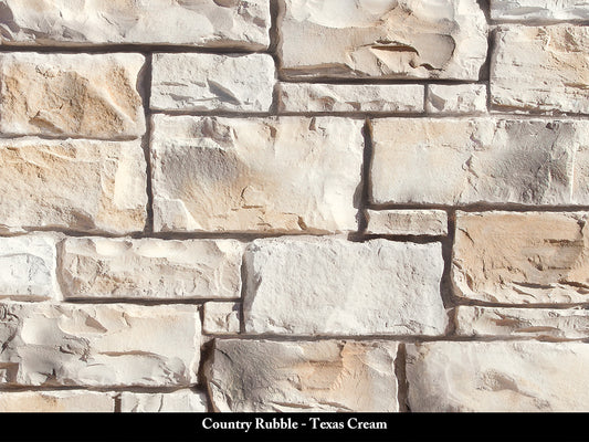 Texas Cream Country Rubble Stone Veneer