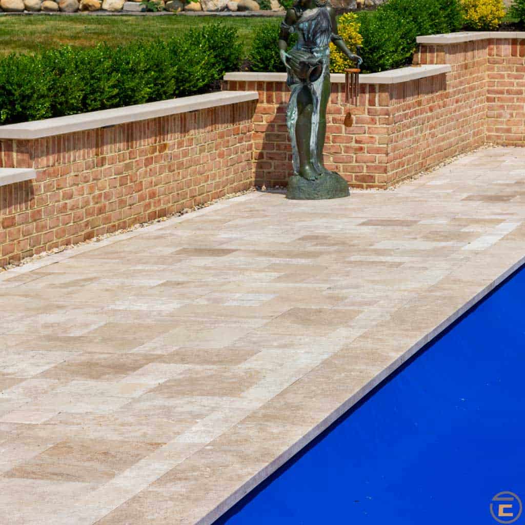 Timeless Walnut Travertine Pavers