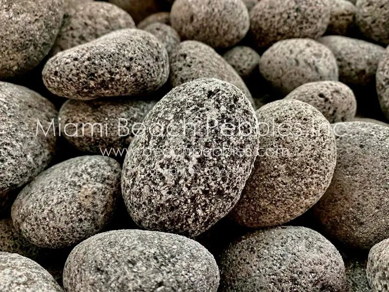 Tumbled Black Lava Natural Beach Pebbles