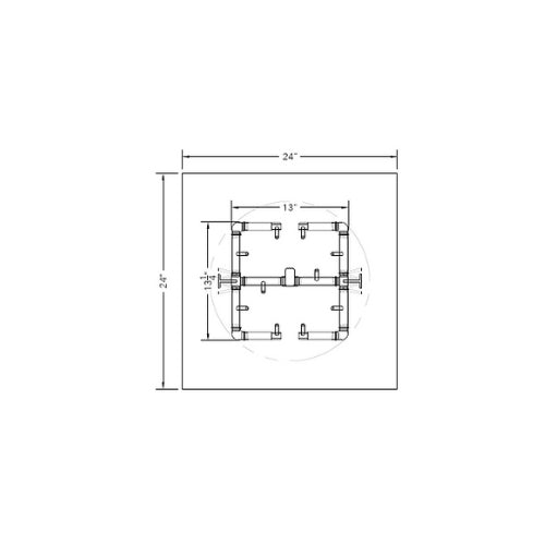 Square Openings - Gas Insert Kits For Paver Fire Pits