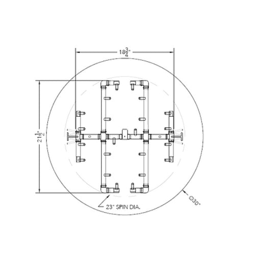 Circular Openings - Gas Insert Kits For Paver Fire Pits