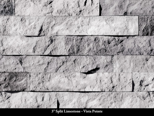 Vista Point 3-inch Split Limestone Stone Veneer