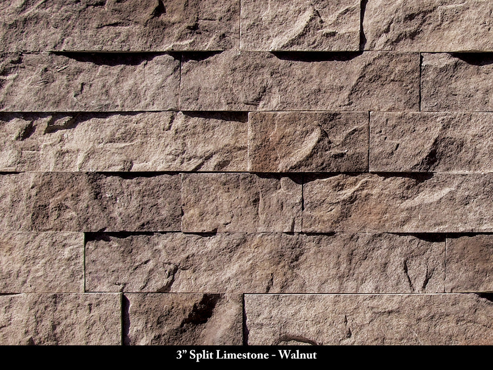 Walnut 3-inch Split Limestone Stone Veneer