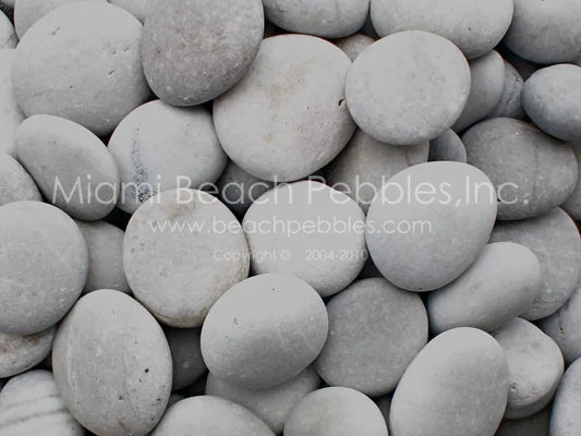 White Natural Beach Pebbles