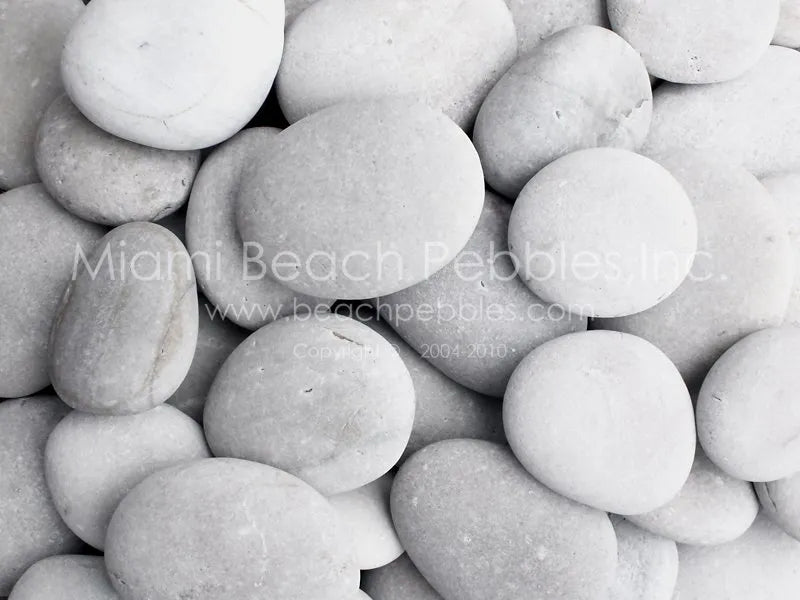 White Natural Beach Pebbles