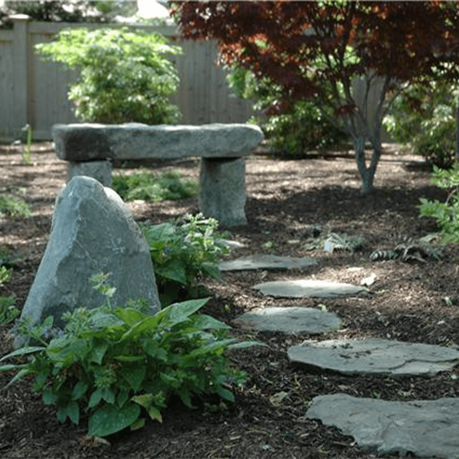 custom garden bench