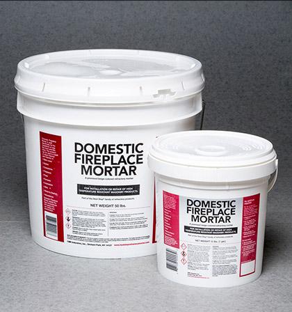 domestic fireplace mortar