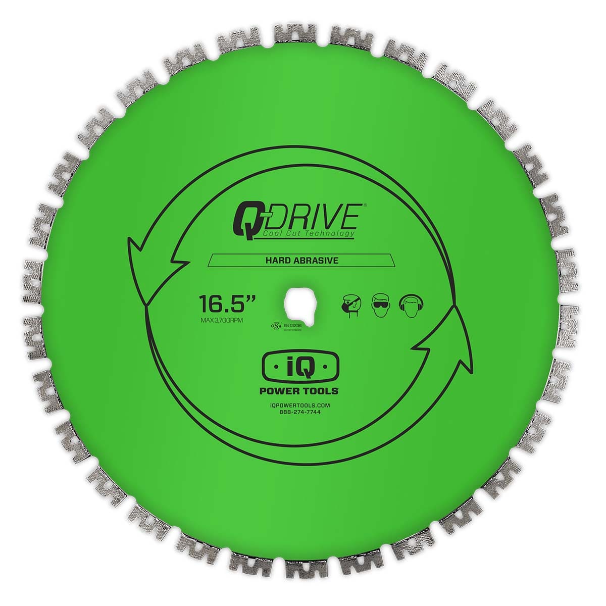 iqpowertools 16 5 q drive m segment speed cut hard abrasive blade iqpowertools