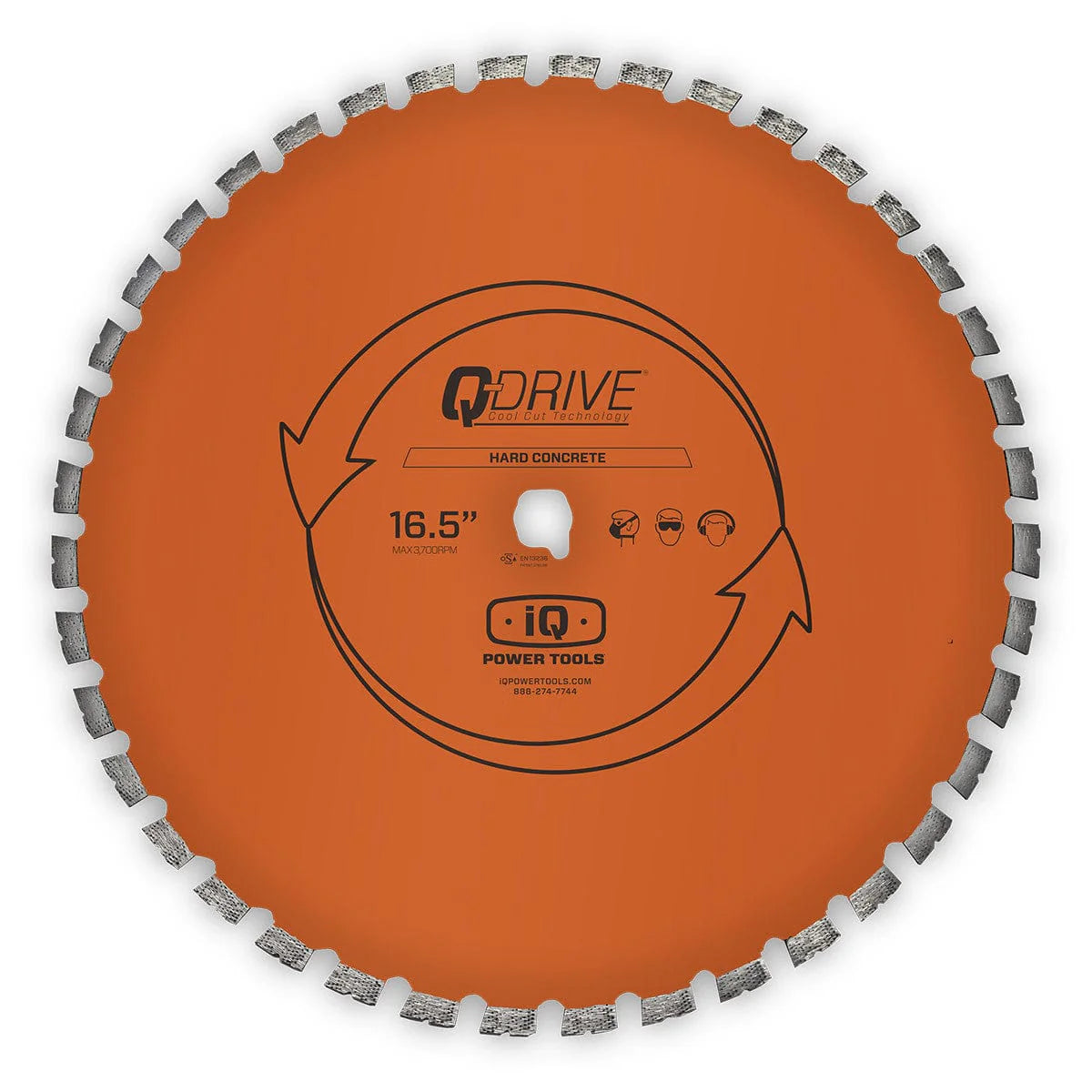 iqpowertools 16 5in q drive hard concrete diamond blade iqpowertools 40532187578687