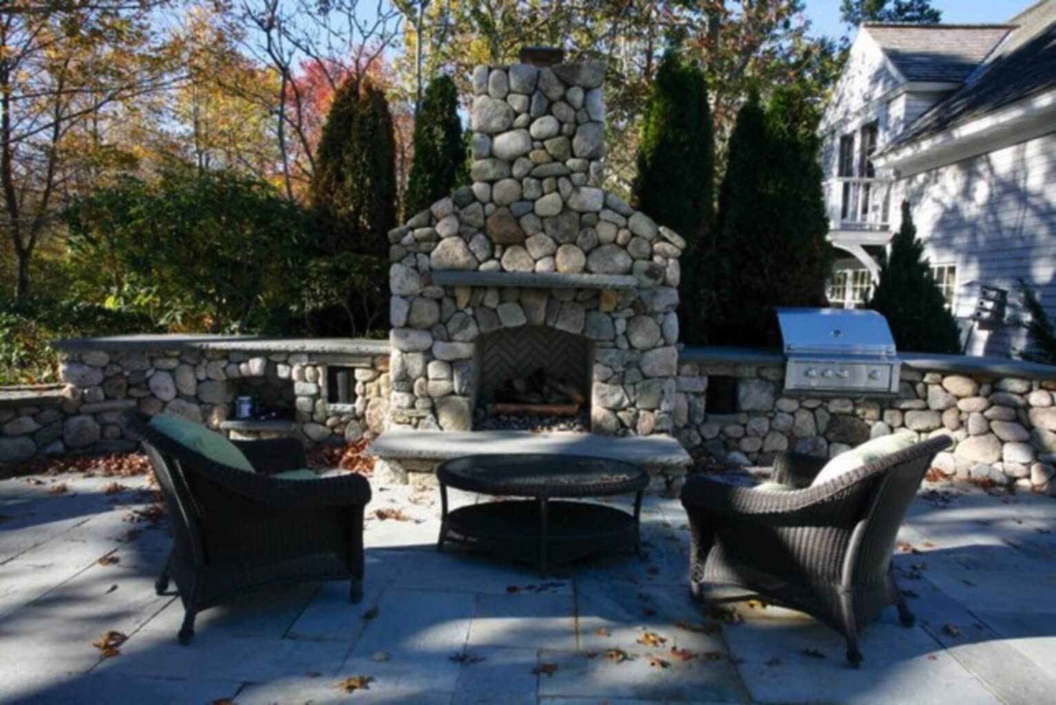 outdoor fire place kit 36 river stone 1534x1024