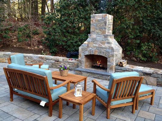 outdoor fireplace kit 48 kit wood patio 1366x1024