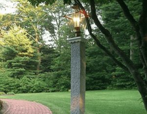 Granite Lamp posts, granite post and benches, stone, stone products