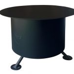 double flame smoke less fire pit, tabletop lid, grills and inserts, fire pits, landscaping products
