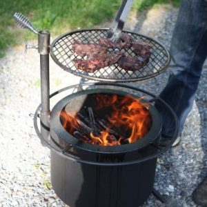 double flame smoke less fire pit, grills and inserts, fire pits, landscaping products