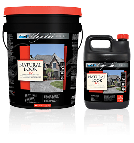 Signature series natural look natural look finish, zero gloss, alliance products, pavers sealers and cleaners, concrete pavers, landscaping products