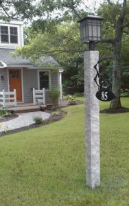 Granite Lamp Post Iron Bracket Sign, 4, granite post and benches, stone, stone products
