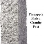 Pineapple Finish, granite post and benches, stone, stone products