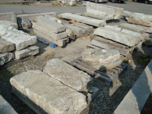Salvaged granite steps and landings, salvaged stone, stone products, 4