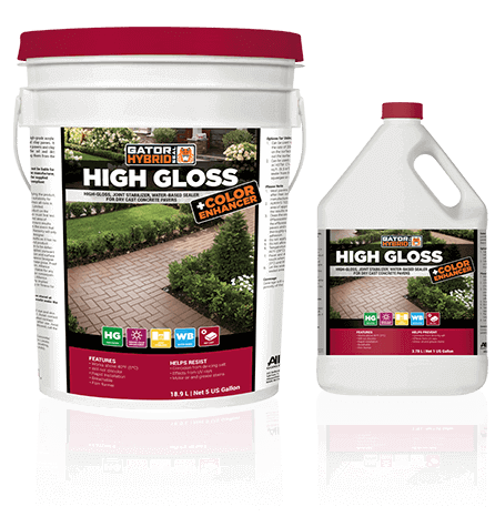 gator hybrid seal high gloss and color enhancer, alliance products, pavers sealers and cleaners, concrete pavers, landscaping products