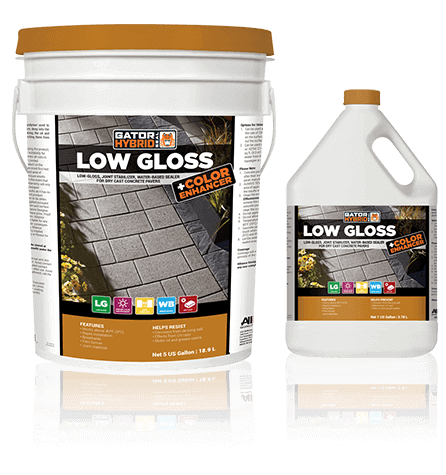 gator hybrid seal low gloss and color enhancer, alliance products, pavers sealers and cleaners, concrete pavers, landscaping products