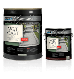 signature series wet cast low gloss and color enhancer, zero gloss, alliance products, pavers sealers and cleaners, concrete pavers, landscaping products