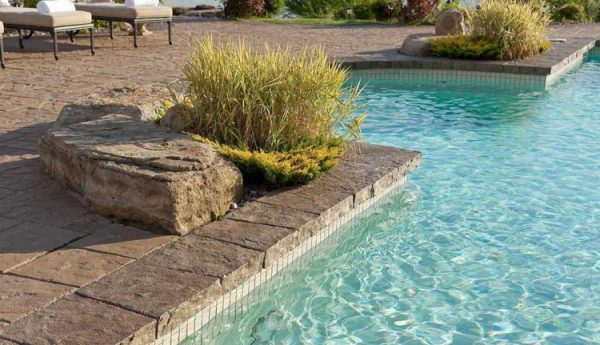 PORTOFINO coping, concrete curbing and coping, pavers, landscaping products